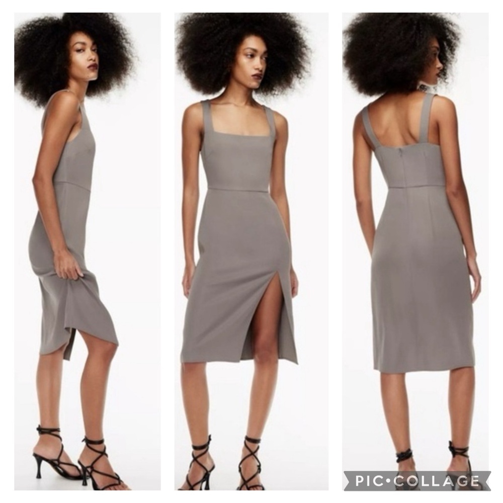 🎀 ARITZIA BABATON 90s slit pewter grey 10